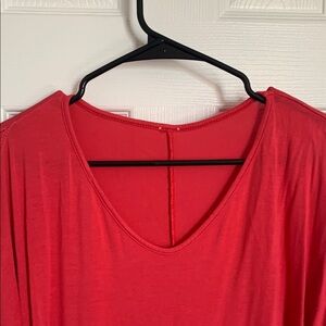 Cold shoulder tunic.